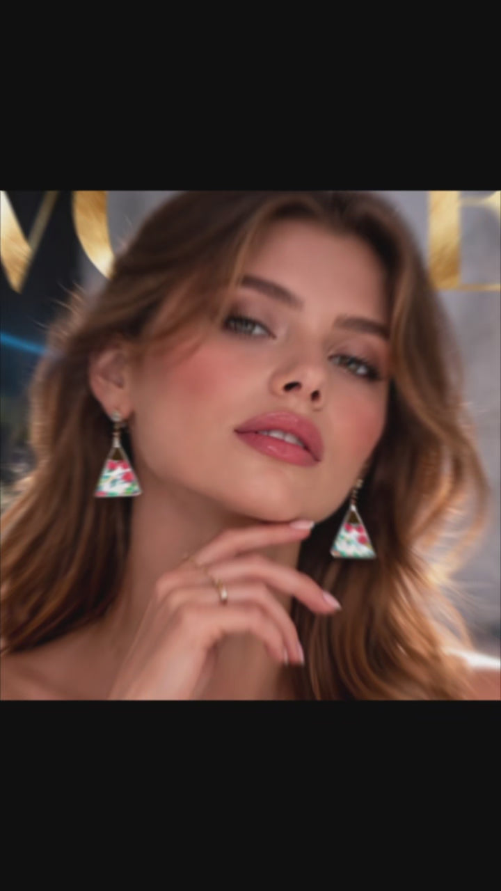 Eye-catching sterling silver earrings