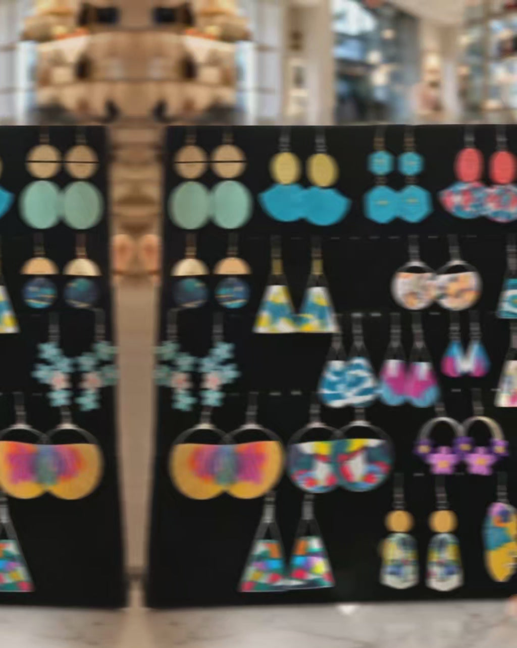 Pendientes de de plata de bonitos tonos