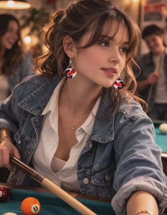 Modernos Pendientes de plata muy bonitos