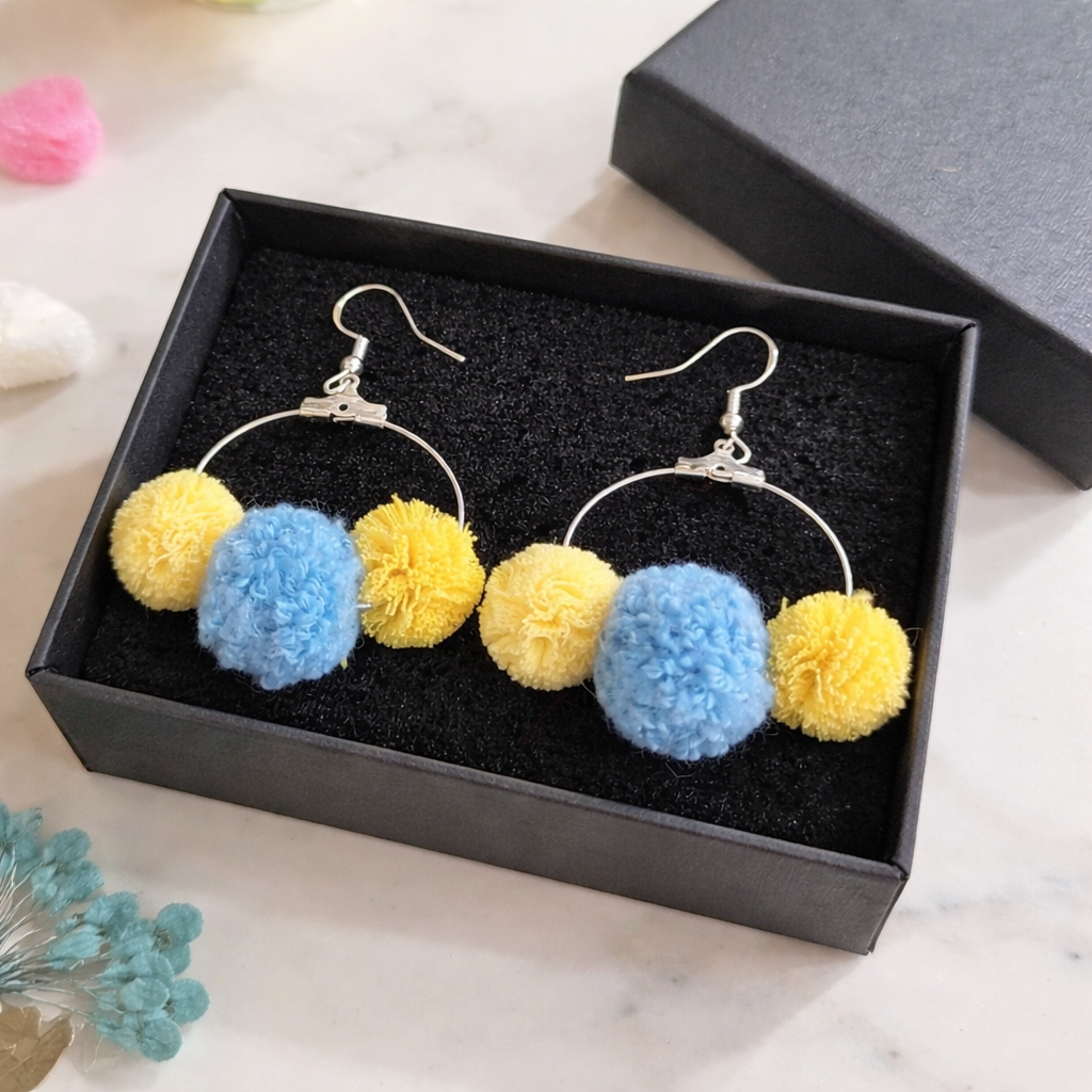 Pendientes de plata, bonito y original diseño