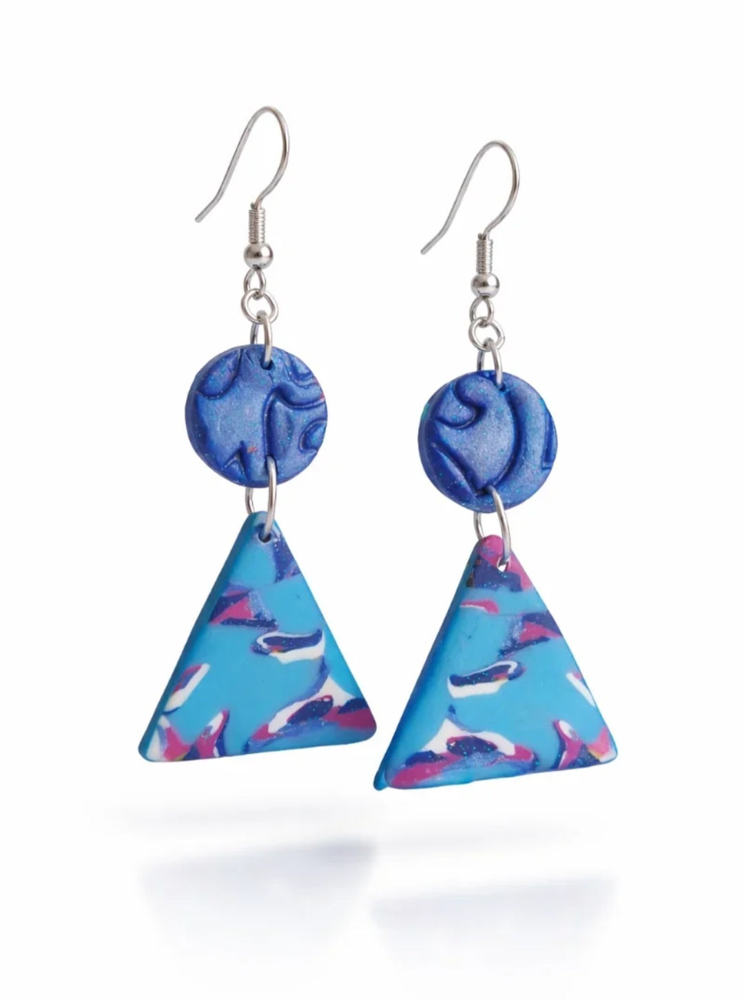 Pendientes de diseño creativo en plata