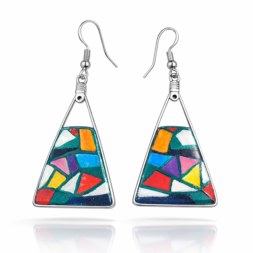 Pendientes de plata con diseño único y especial