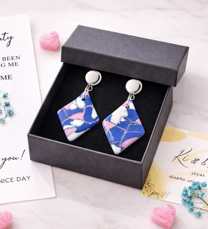 Pretty original mosaic earrings