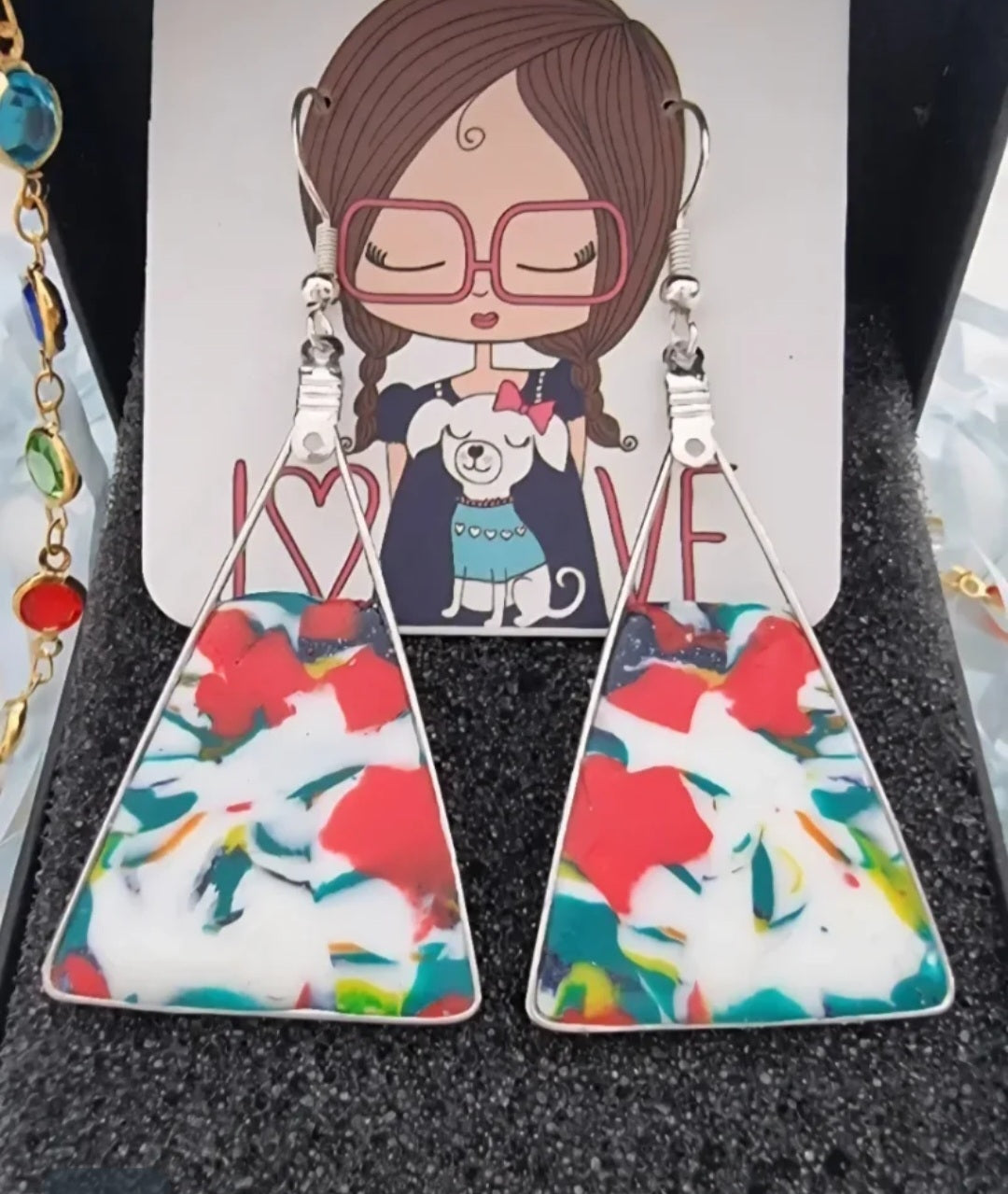 Eye-catching sterling silver earrings