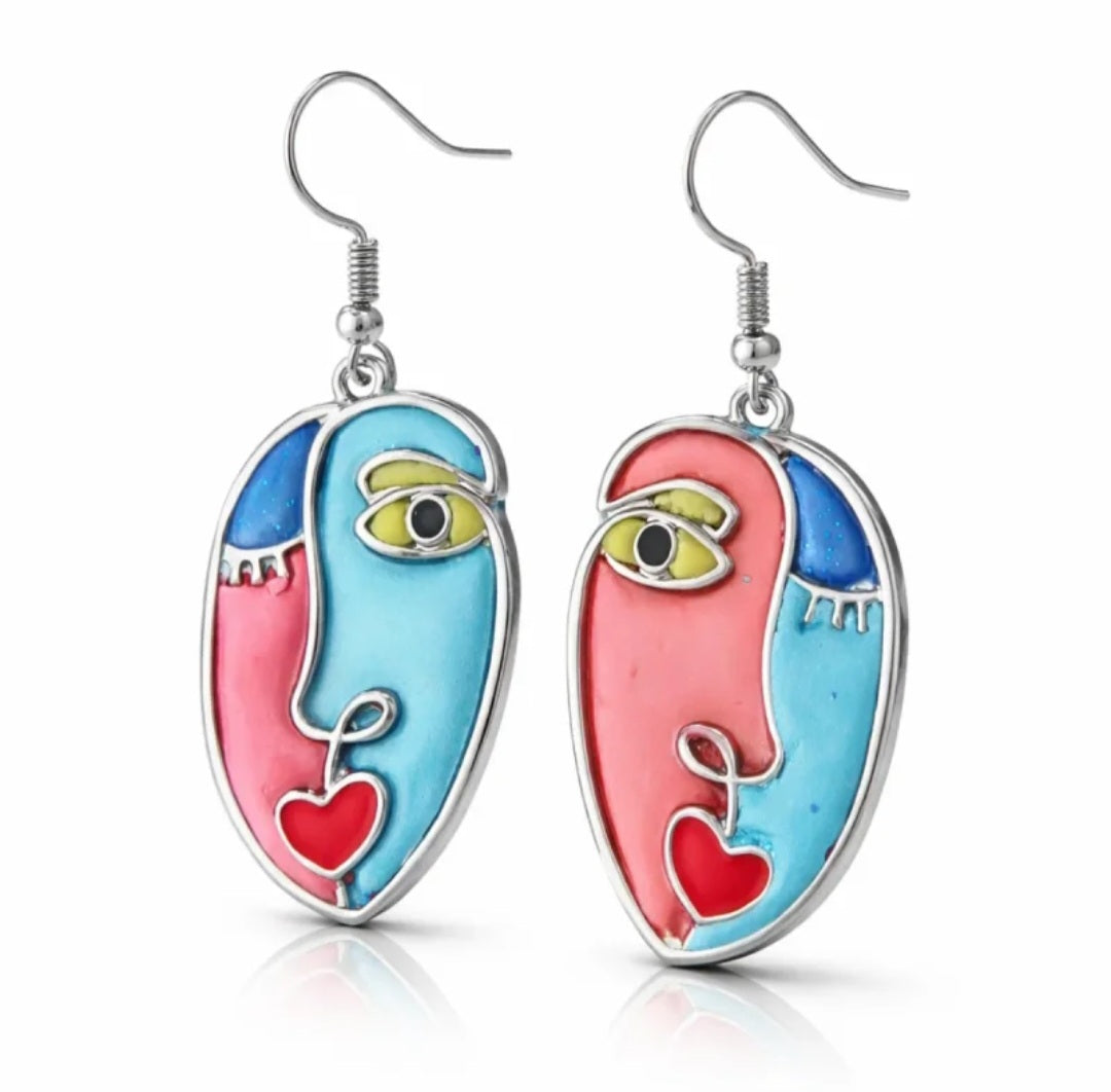 Pendientes de plata, diseño moderno y luminoso
