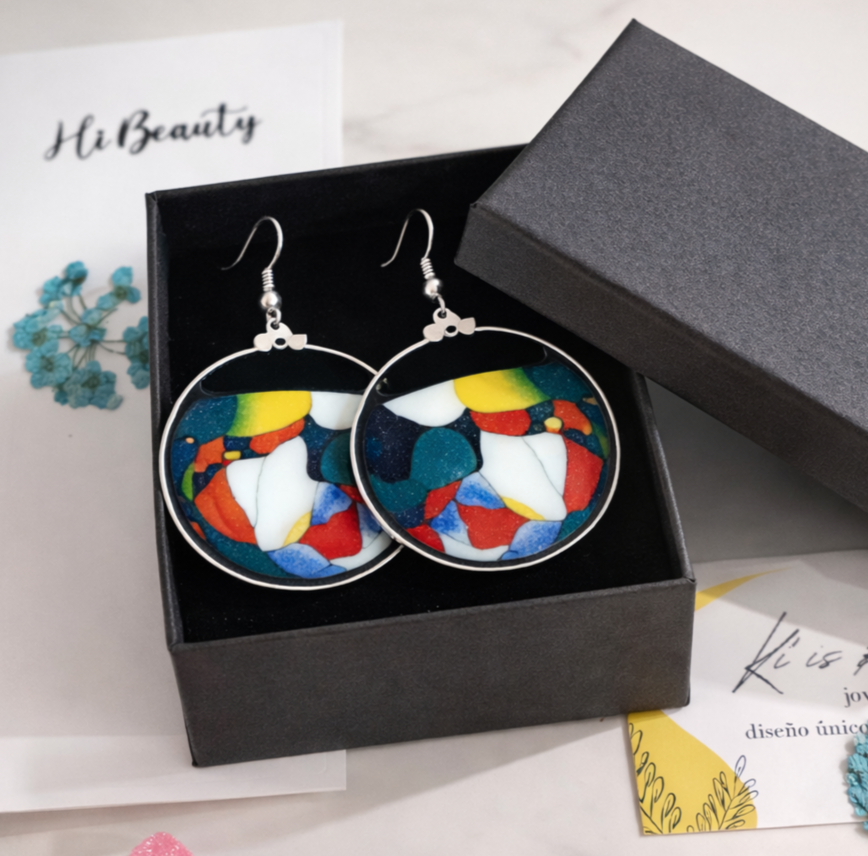 Pendientes de plata de estilo único