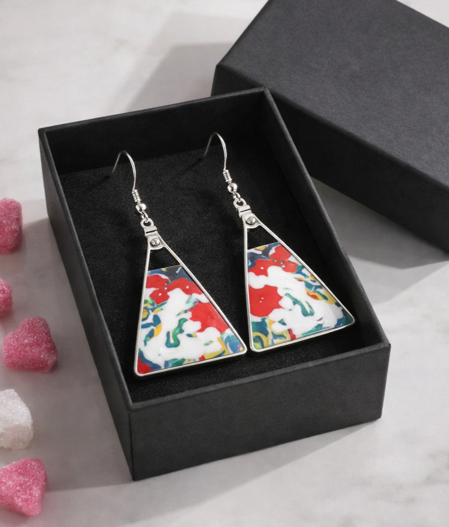 Bonito conjunto dos pares Pendientes de plata