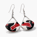 Pendientes de plata de colores vibrantes