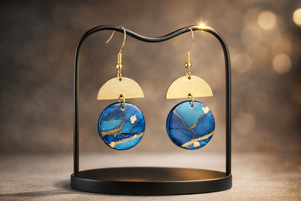 Beautiful earrings with eye-catching details
