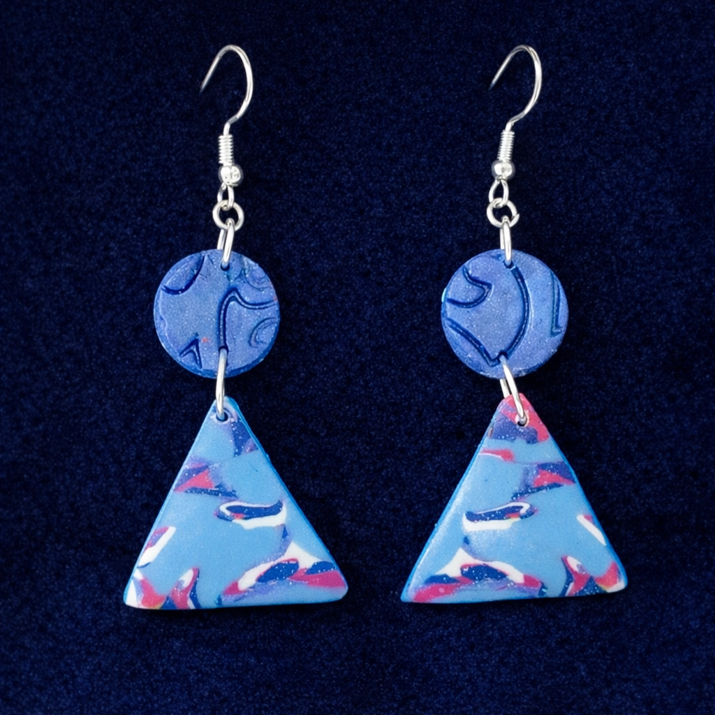 Pendientes de diseño creativo en plata