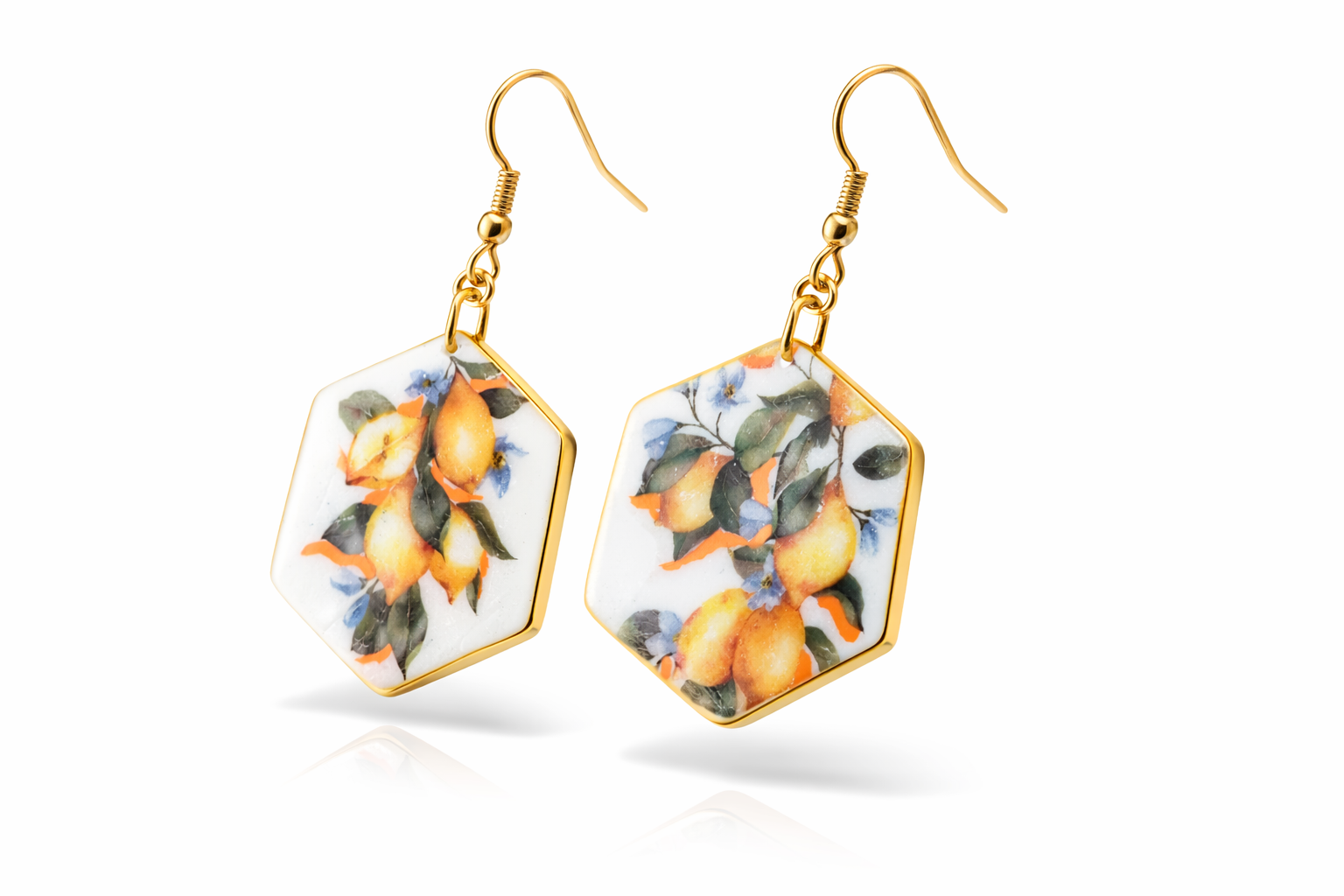 Llamativos Pendientes de precioso estampado