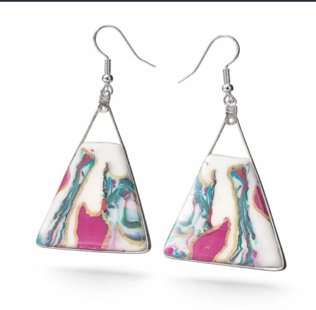 Pendientes de de plata de bonitos tonos