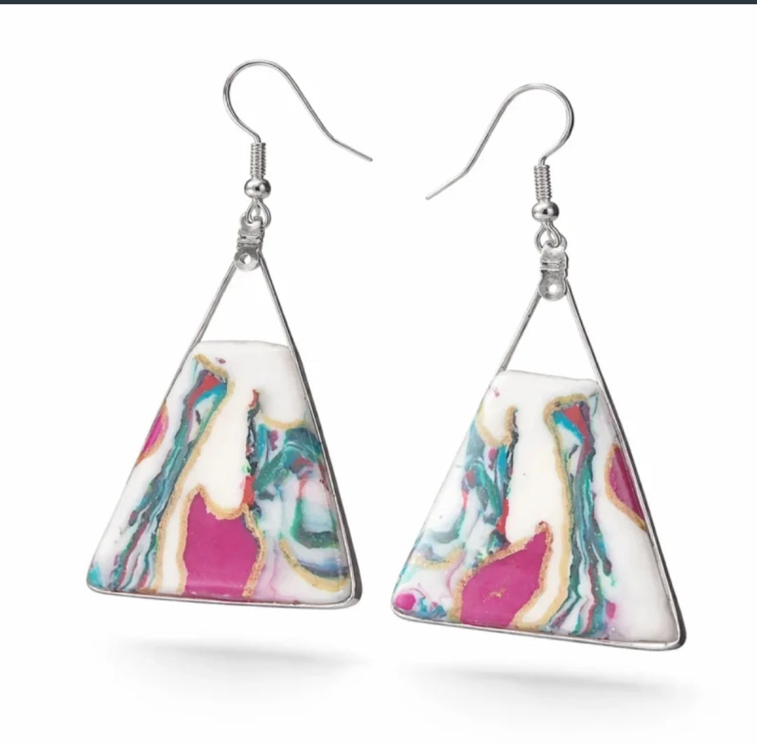 Pendientes de de plata de bonitos tonos