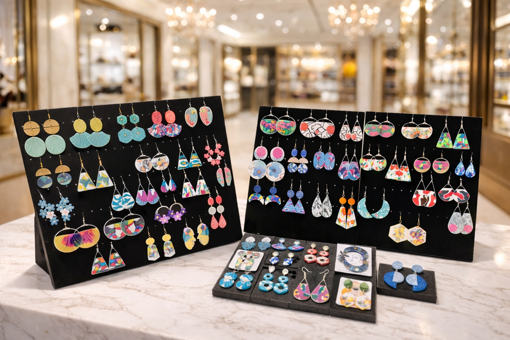 Pretty original mosaic earrings