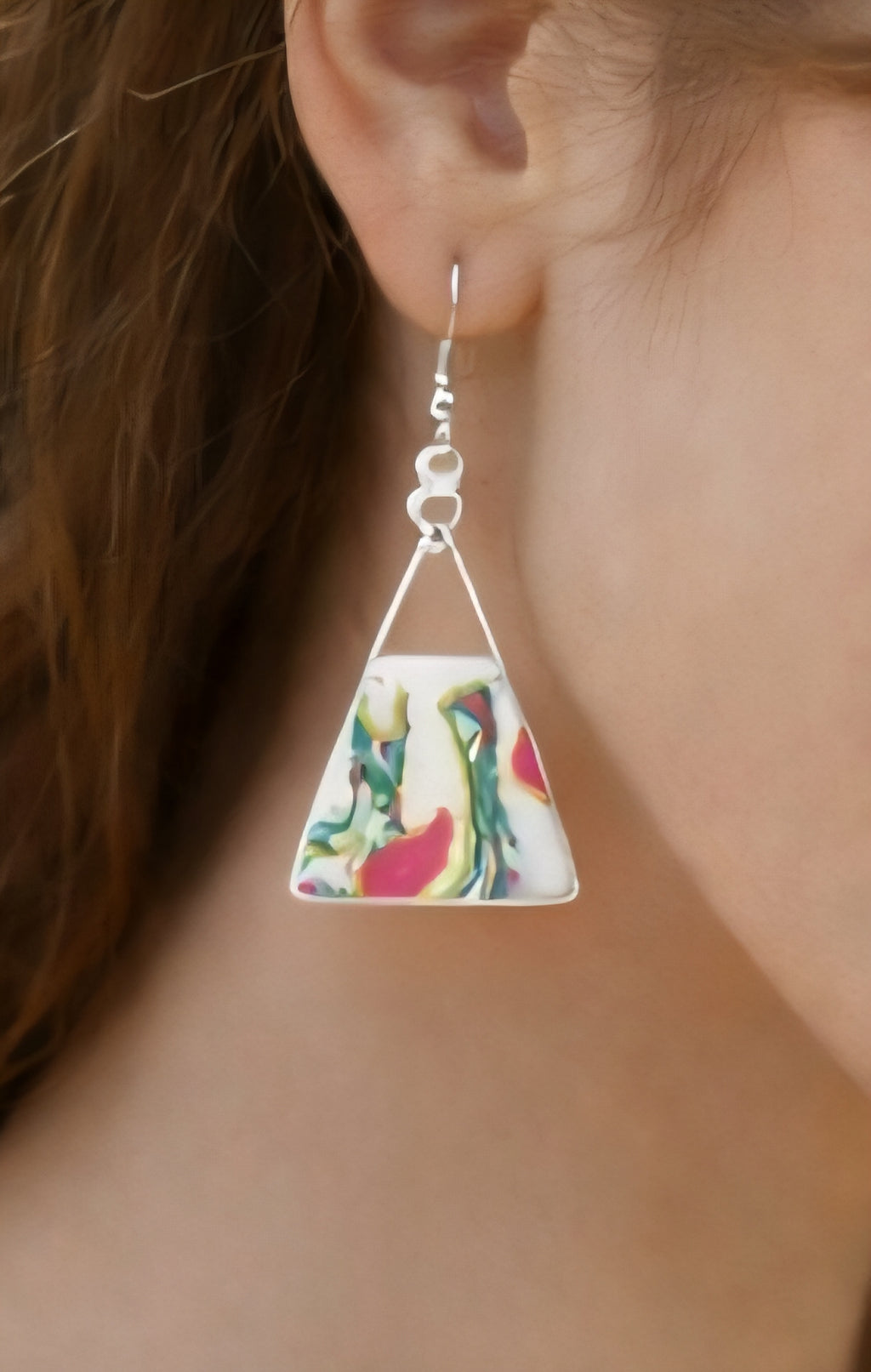 Pendientes de de plata de bonitos tonos