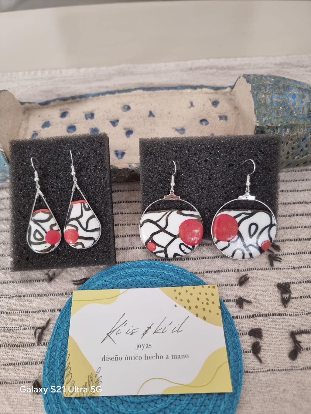 Pendientes de plata de original diseño