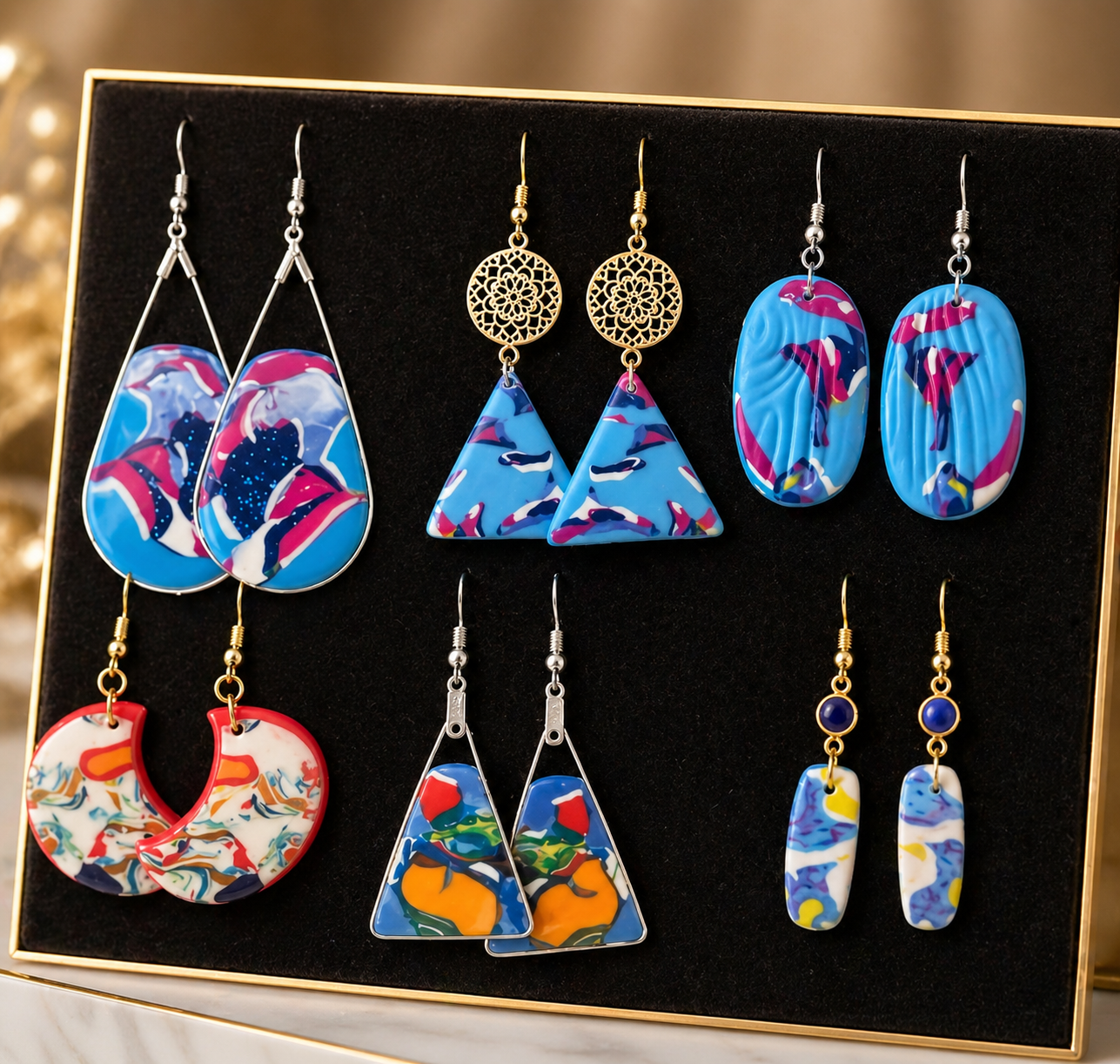 Pendientes de plata estilo oriental