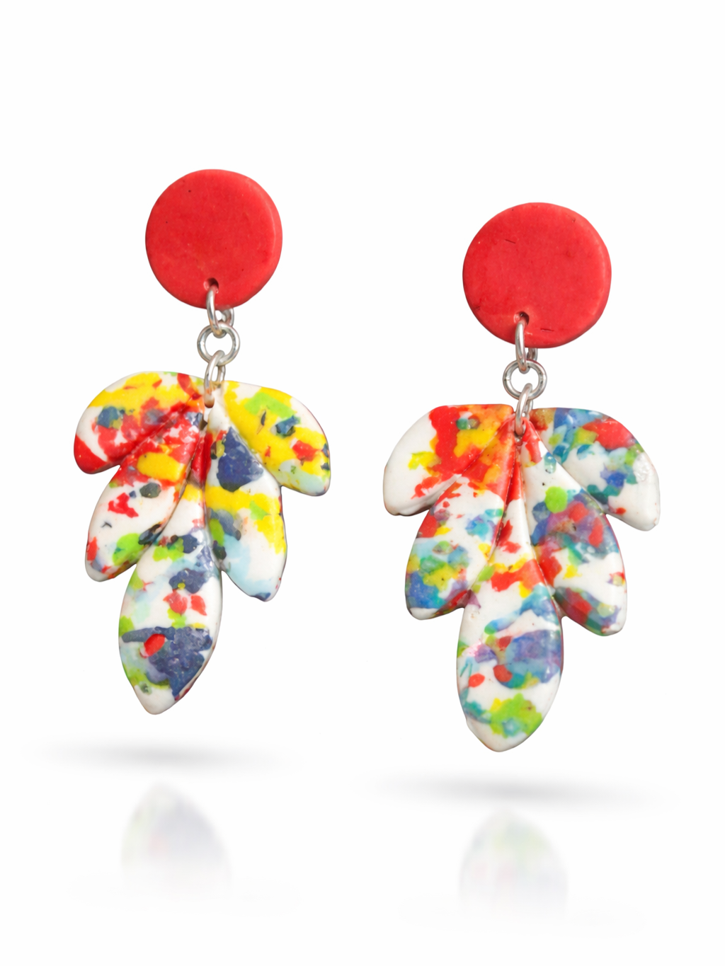 Pendientes forma de flor muy vistosos