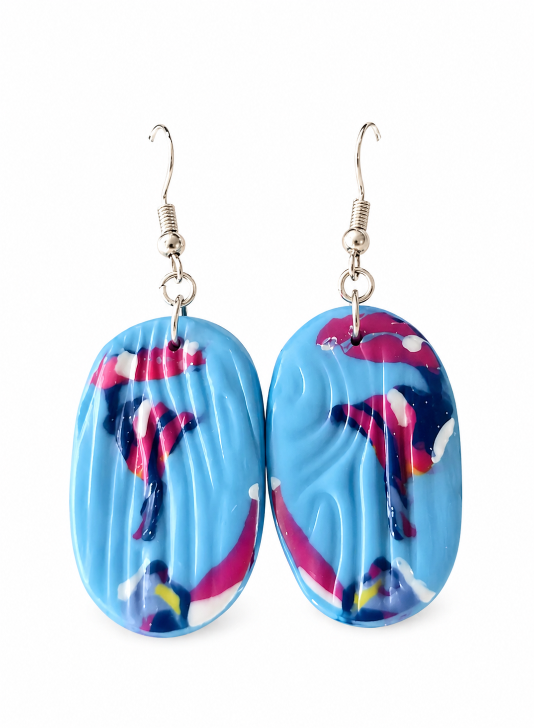 Pendientes de plata estilo oriental
