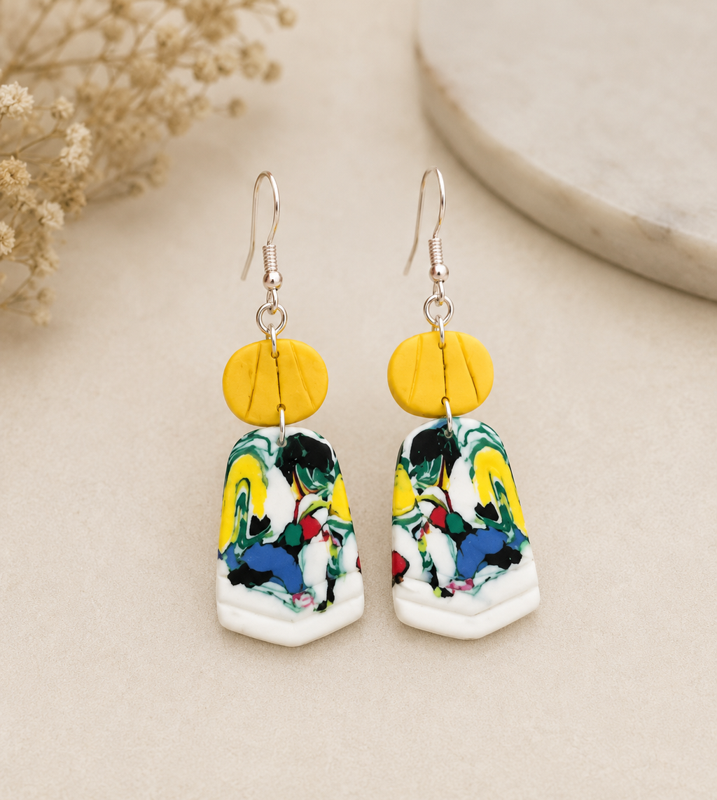 Pendientes de plata diseño muy alegre