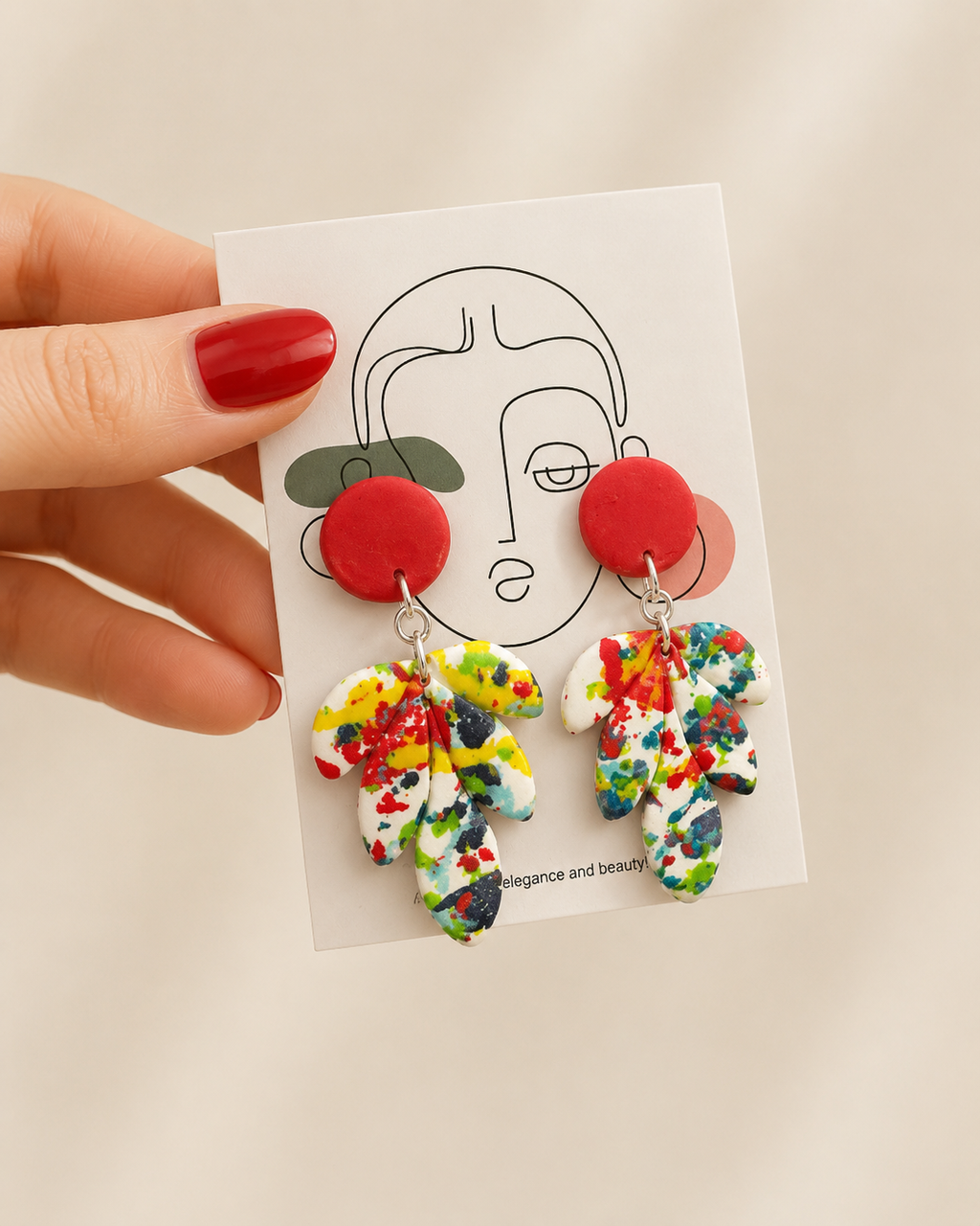 Pendientes forma de flor muy vistosos