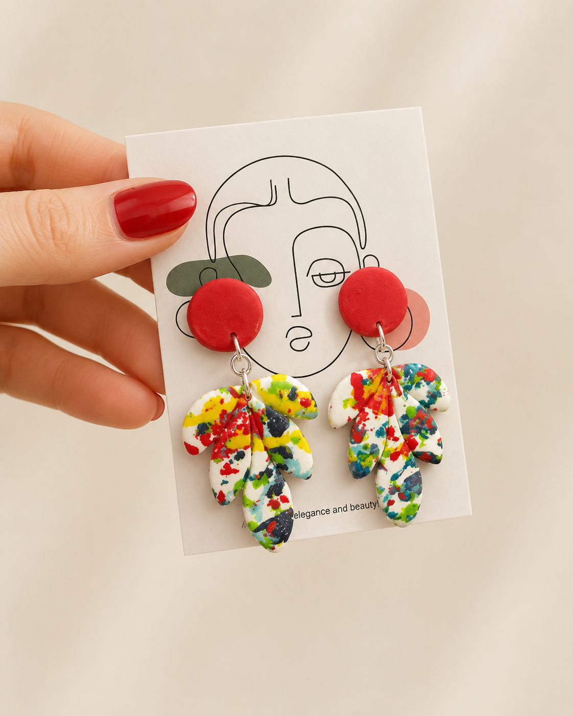 Pendientes forma de flor muy vistosos
