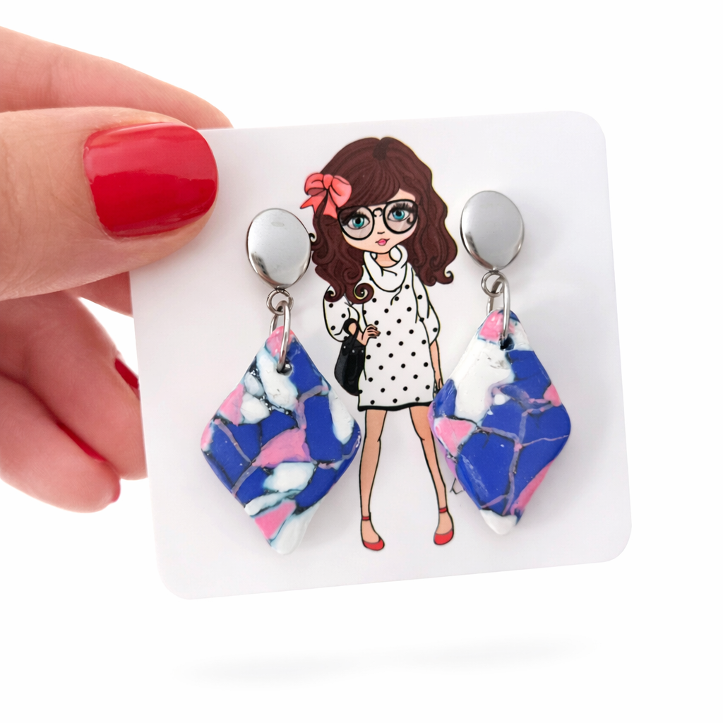 Bonitos Pendientes de original mosaico