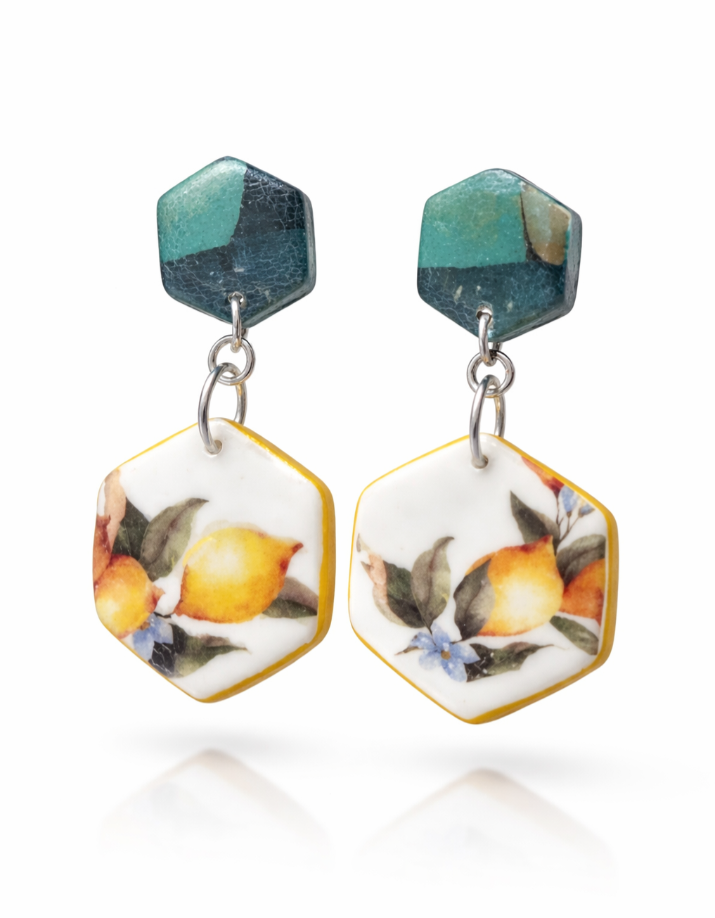 Originales Pendientes con diseño frutal