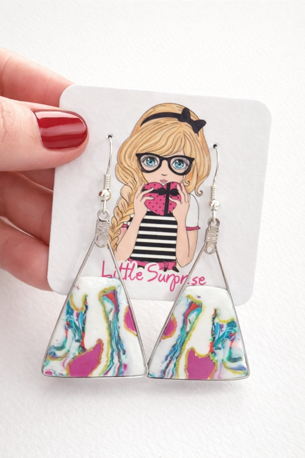 Pendientes de de plata de bonitos tonos