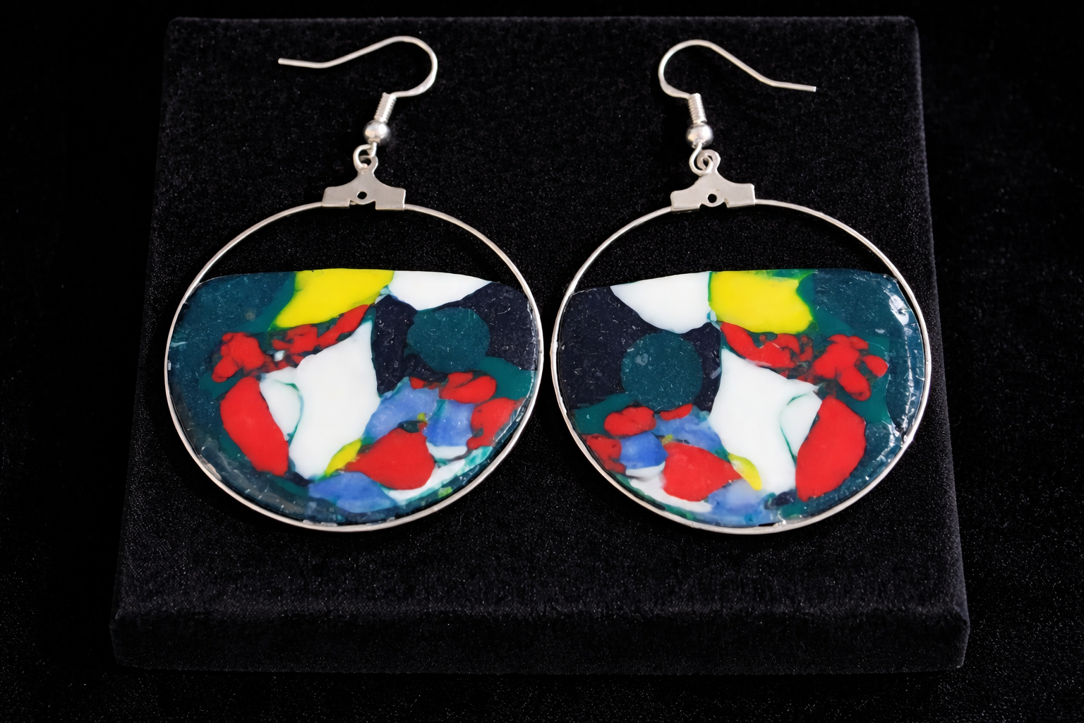 Pendientes de plata de estilo único