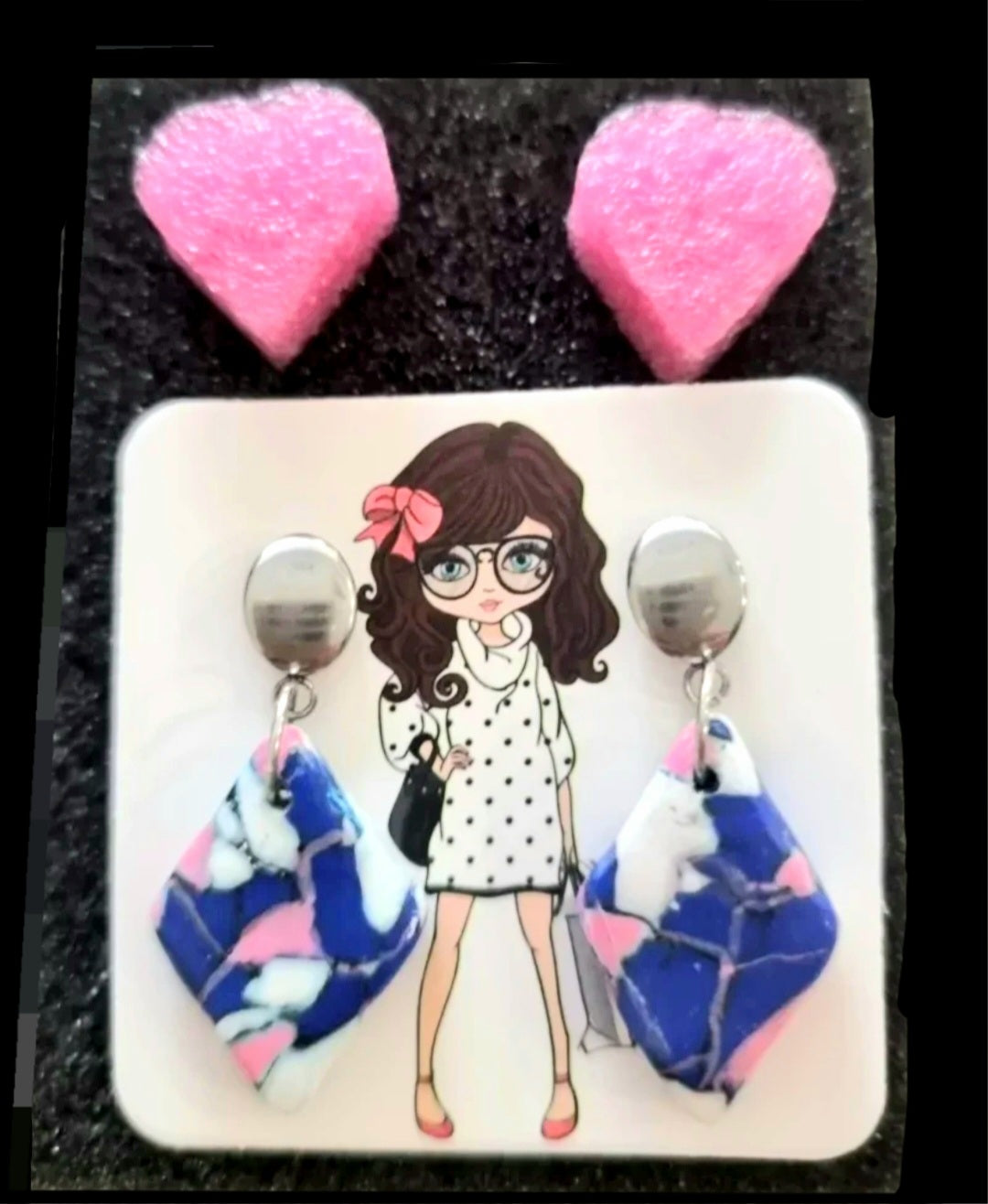 Pretty original mosaic earrings