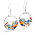 Pendientes de plata, diseño actual y luminoso