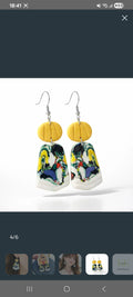 Pendientes de plata diseño muy alegre