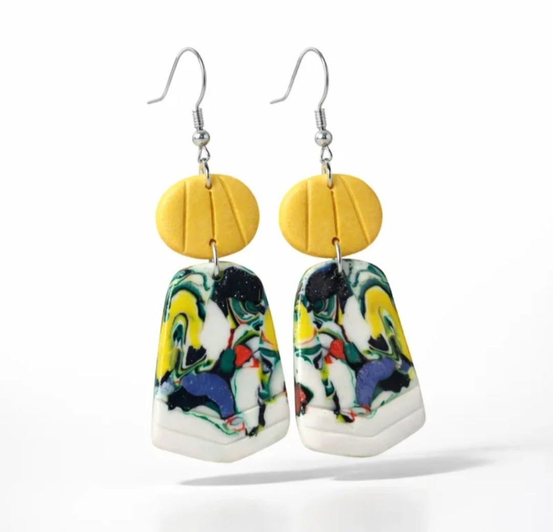 Pendientes de plata diseño muy alegre
