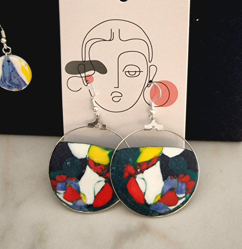 Pendientes de plata de estilo único
