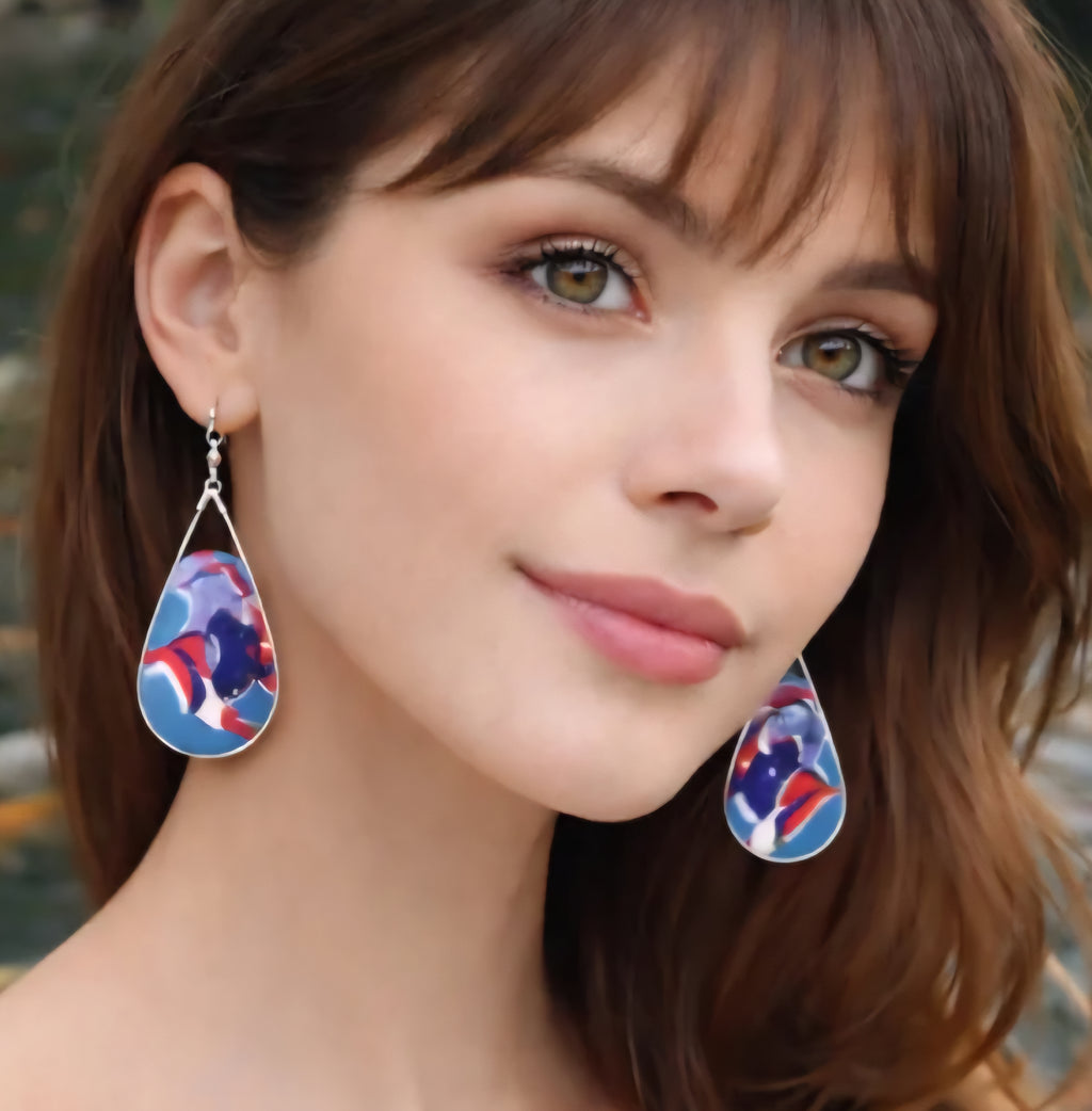 Pendientes de plata estilo oriental