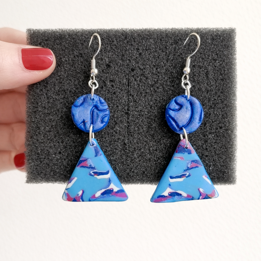 Pendientes de diseño creativo en plata