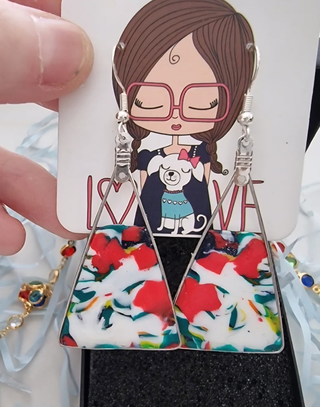 Eye-catching sterling silver earrings