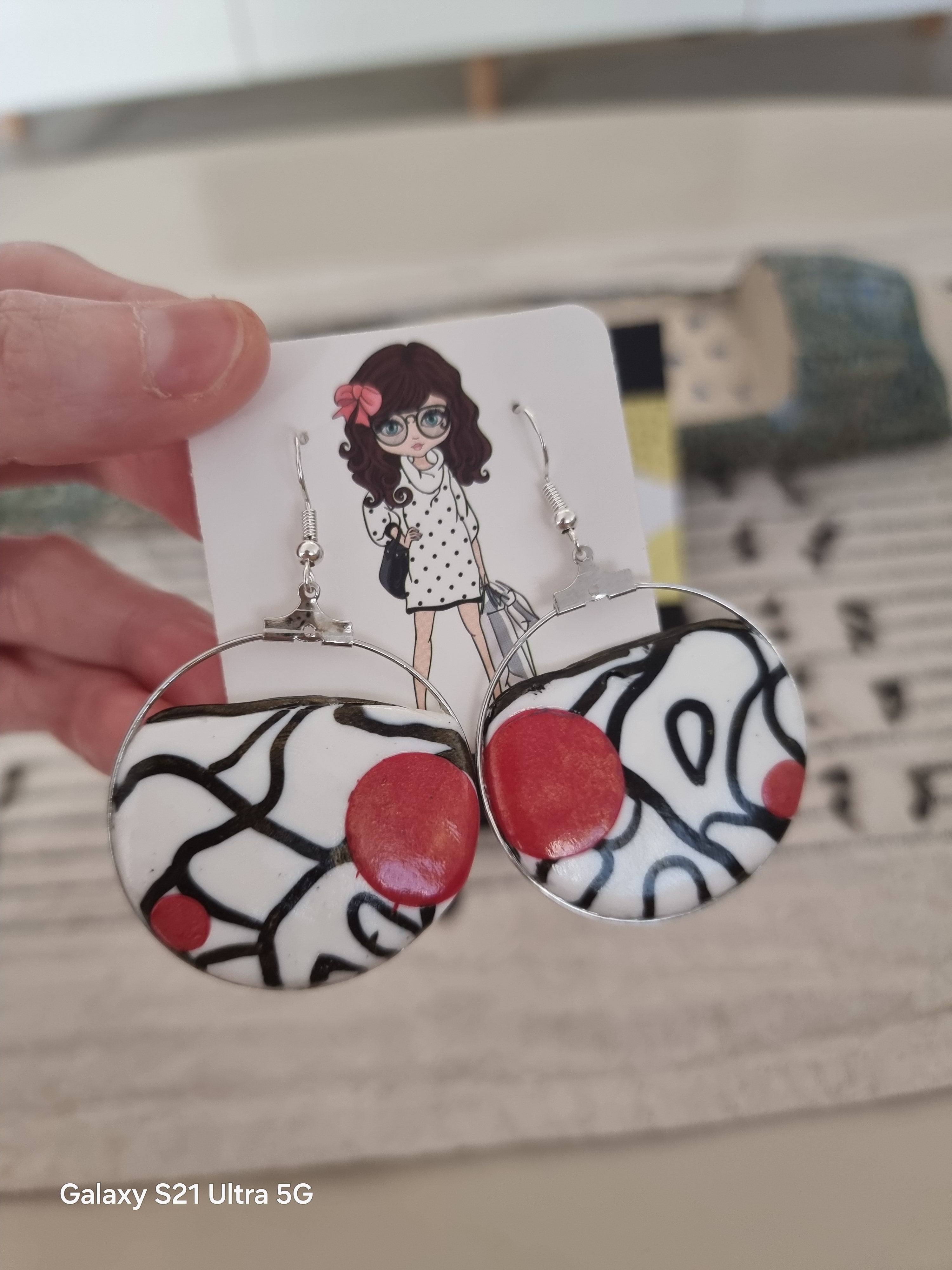 Pendientes de plata de diseño muy actual y llamativo