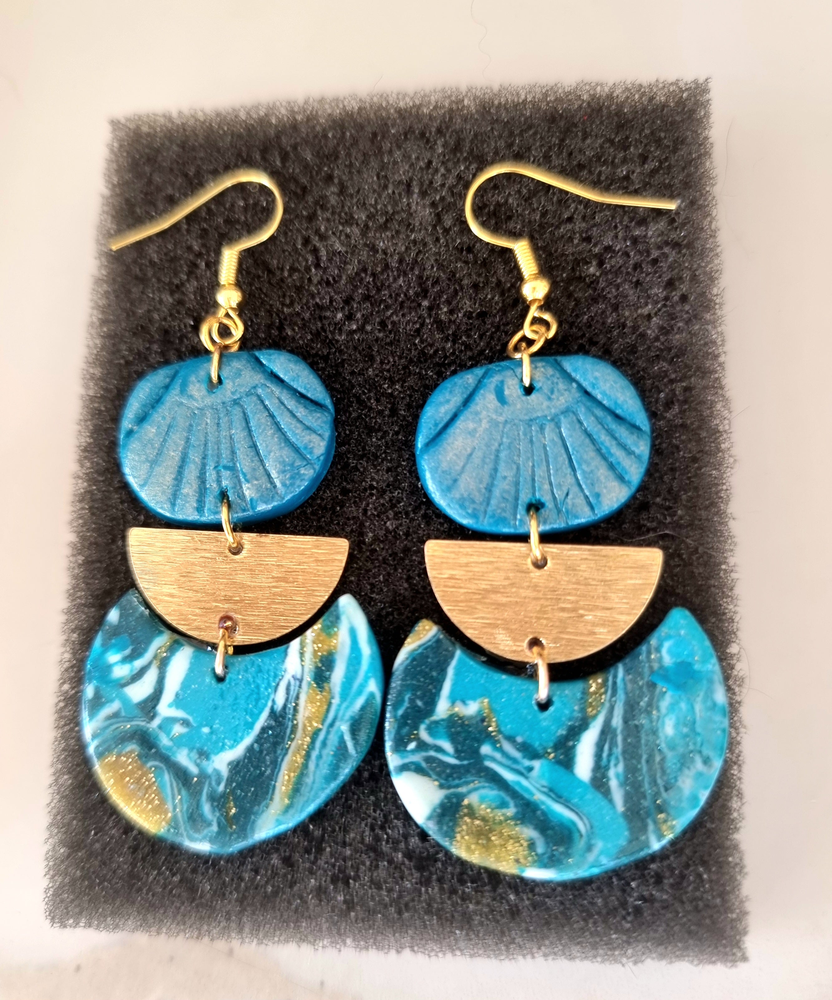 Fabulosos Pendientes de elegante color turquesa