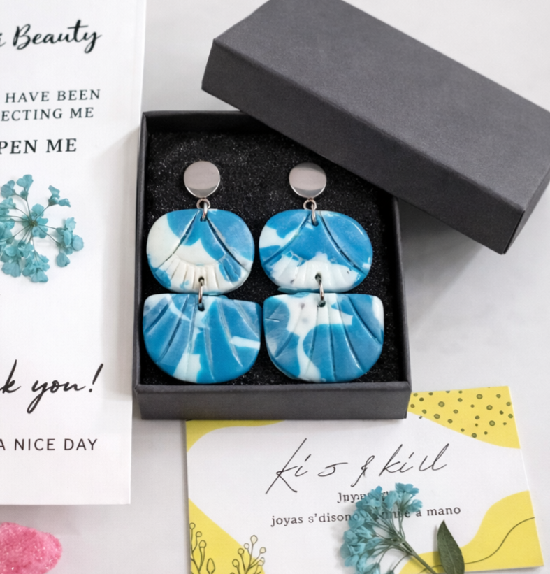 Pendientes de dos piezas muy favorecedores