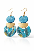 Pendientes dorados, inspiración oriental