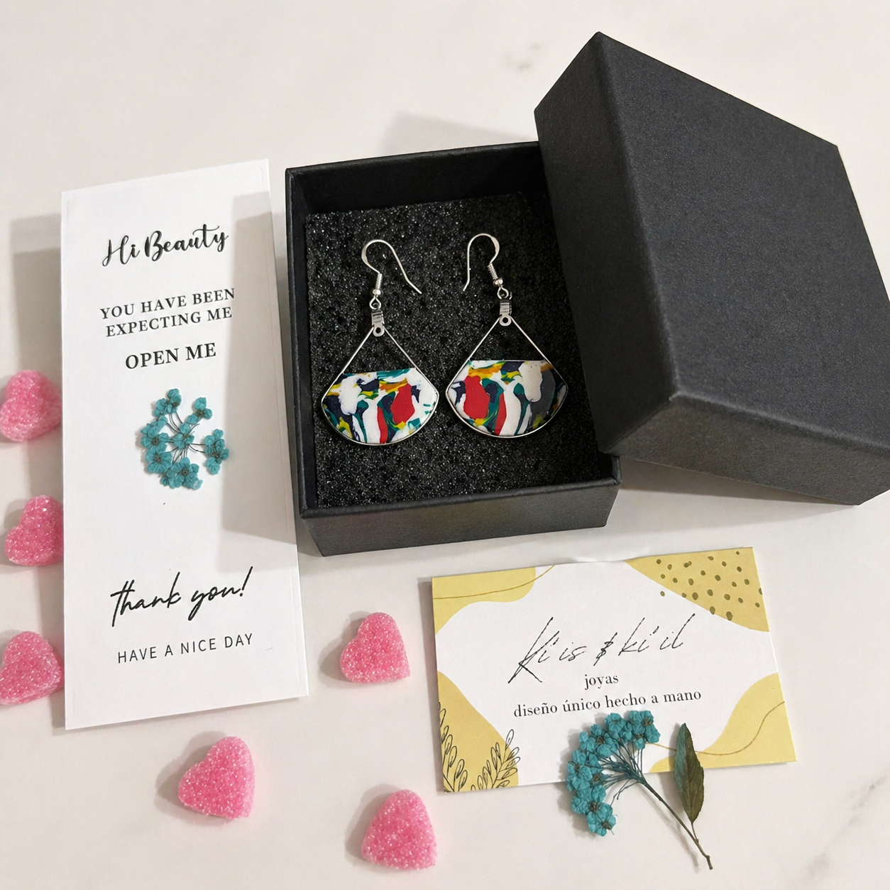 Pendientes de plata diseño único y moderno