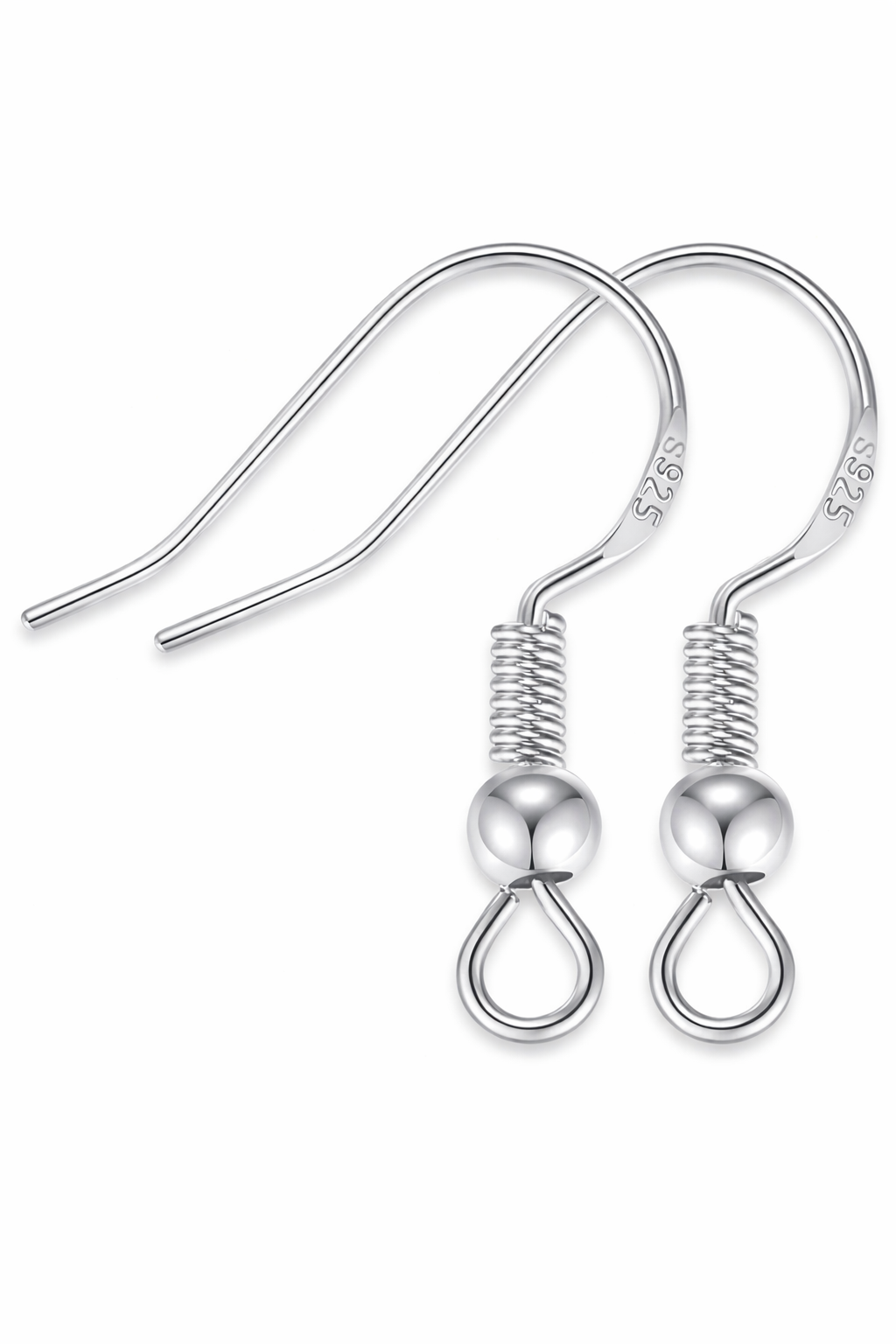 Eye-catching coral tone silver earrings