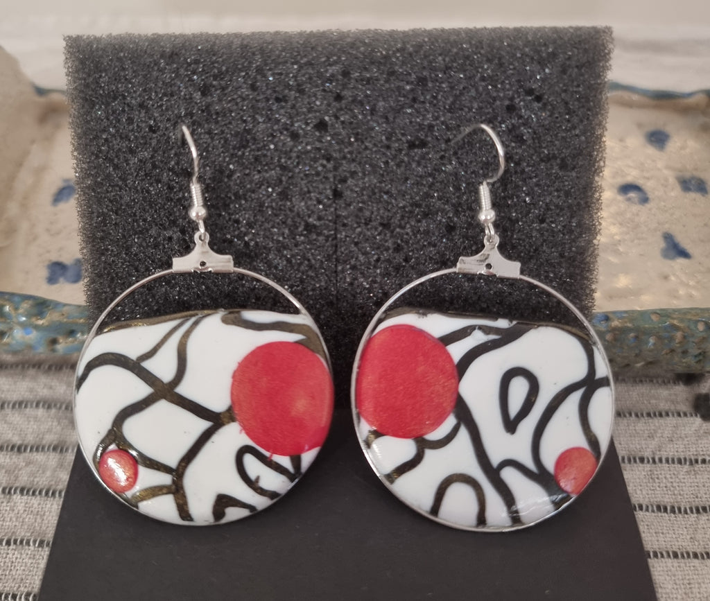 Pendientes de plata de diseño muy actual y llamativo