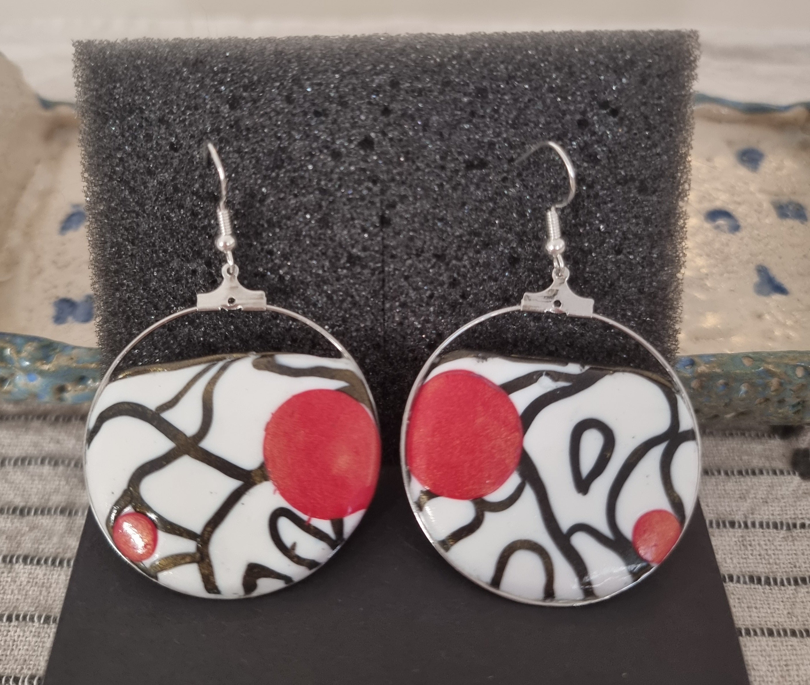 Pendientes de plata de diseño muy actual y llamativo