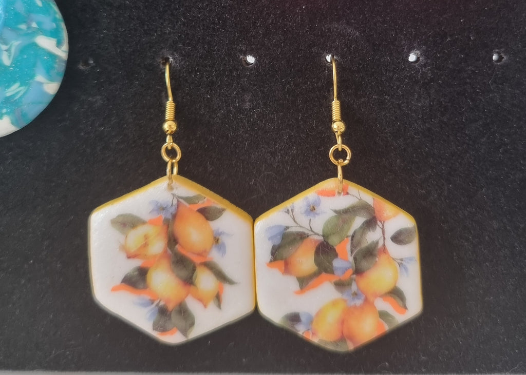 Llamativos Pendientes de precioso estampado